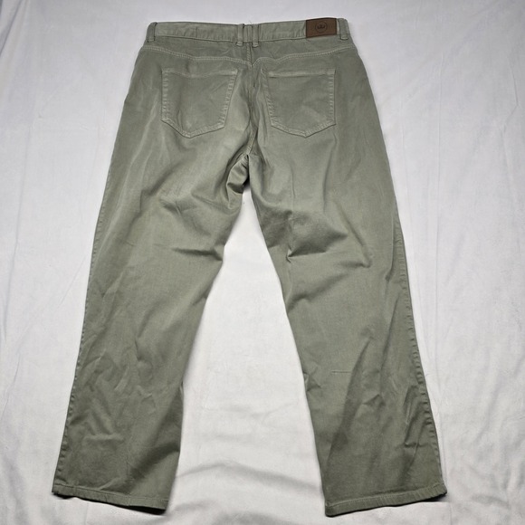 Peter Millar Men's Ultimate Sateen Five-Pocket Pants 34x27 Green - Picture 8 of 9
